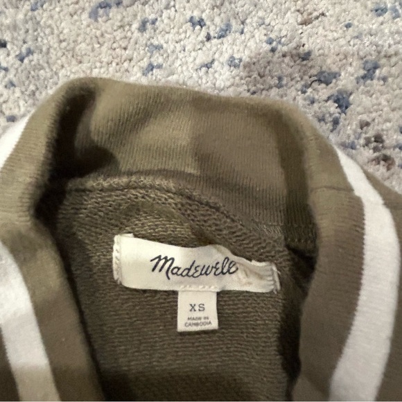 Madewell Resourced Cotton Studio Ringer Mock Neck Sweatshirt Size XS - Picture 7 of 10